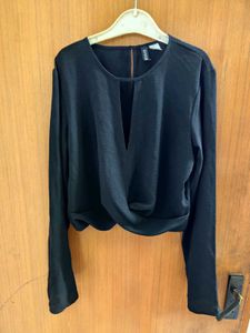 Black Crepe Blouse