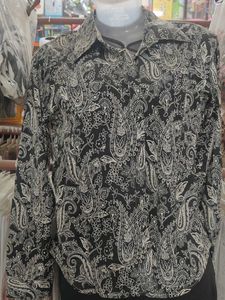 Paisley Print Long Sleeve Shirt