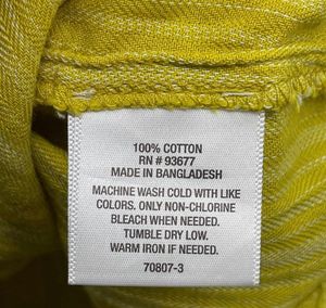 Yellow Striped Tank Top