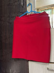 Chic Red Skirt