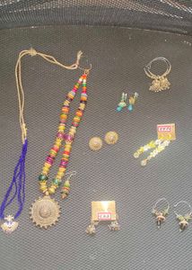 Combo Of Neck Piece And Earrings