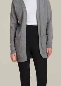 Gray Open Front Cardigan (item 42)