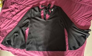 Black Bell Sleeve H&M Blouse