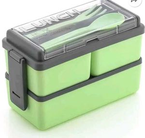 Green Double Layer Lunch Box