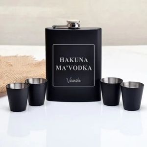 Hip Flask Gift Set with Box Packaging