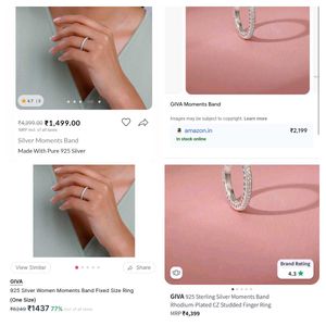 Giva 925 Silver Moments Band Ring