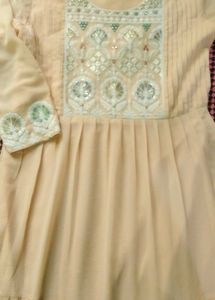 Floral Frock In Light Orange