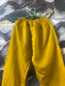Mustard Kurta Set For Women