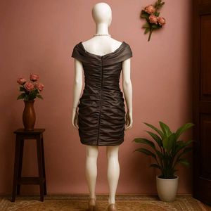 🩶🥀Elegant Ruched Bodycon Dress