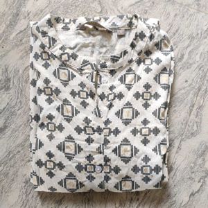 Straight Kurti With Buttons