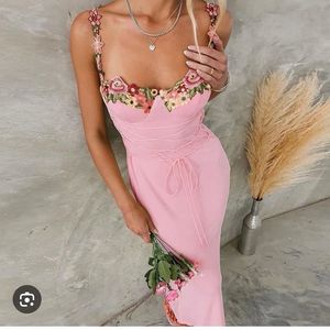 Pink maxi dress