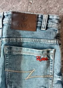 Zara Man Light Wash Denim Jeans