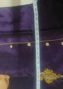 Boys&#39; Purple Asymmetrical Kurta