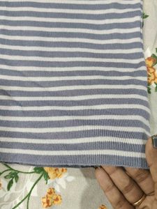 Striped Turtleneck Top