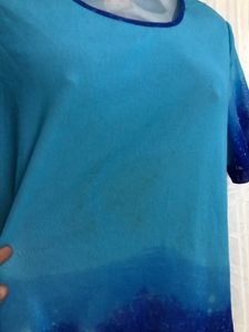 Blue Short Sleeve Top