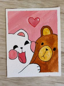 cute bears painting