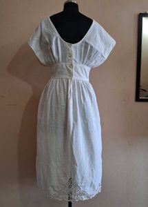 Vintage White Embroidered Dress