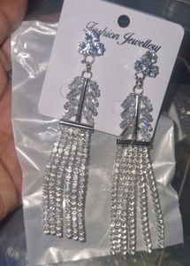 New Stylish Silver Flowy Jhumka