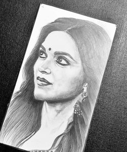 Handmade Portrait Kf Deepika Padukon