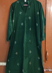 New Emerald Green Embroidered Kurti💚