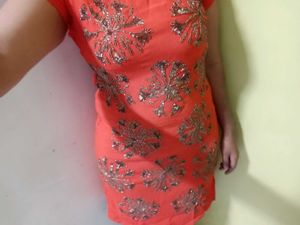 Beautiful Orange Kurta 💜😍