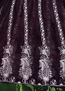 Party Wear Chikankari Embroidery Work Frock