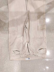 Beige Cargo Pant