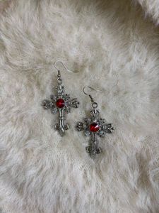 Cross Goth earrings