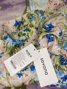 Savana Floral Strappy Tagged Dress