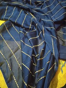 Elegant Navy Blue Saree