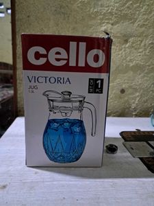New Cello Glass Jar