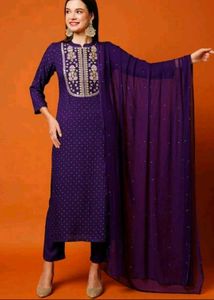 Elegant Embroidered Kurta Set