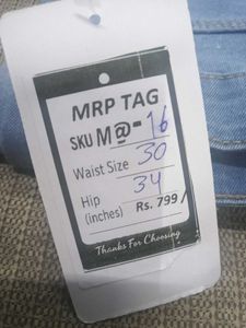 M16@ Size-30 (Sale) Latest Ladies high waist Jeans