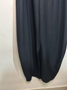 Chic Black Puff Sleeve Midi Dress