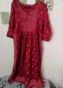 Festive red kurti
