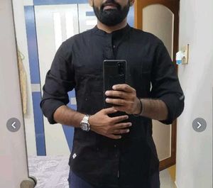 Men&#39;s Band Collar Casual Shirt