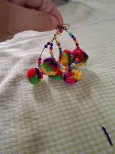 Kurti With Matching Earring