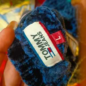 Tommy Jeans Blue V-Neck Hoodie