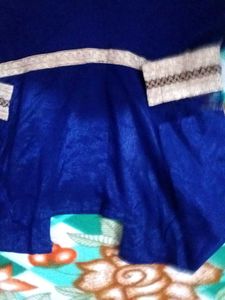 Blue Embellished Anarkali Suit