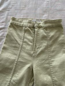 Zara Hem Cut Denim Pants