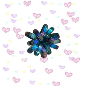 Iridescent 'Love You Forever' Ring
