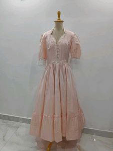 Elegant Pink Ethnic Gown