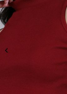 😍 Red Sleeveless Crop Top