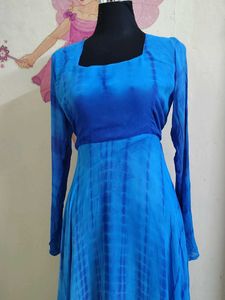 🩵 Blue Anarkali Gown 🩵