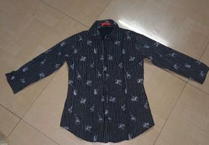 ཱིꓸ  y2k Striped Long Sleeve Shirt- ` ✧ ´ -