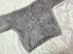 Gray Fuzzy Sweater