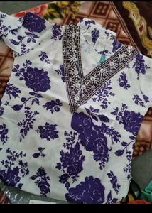 Floral Print Kurta