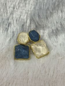 🌊 Ocean Mist Mosaic Studs