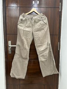 Wide Leg Beige Pants