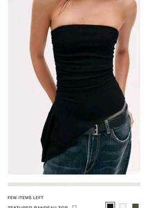 Zara Black Bandeau Top